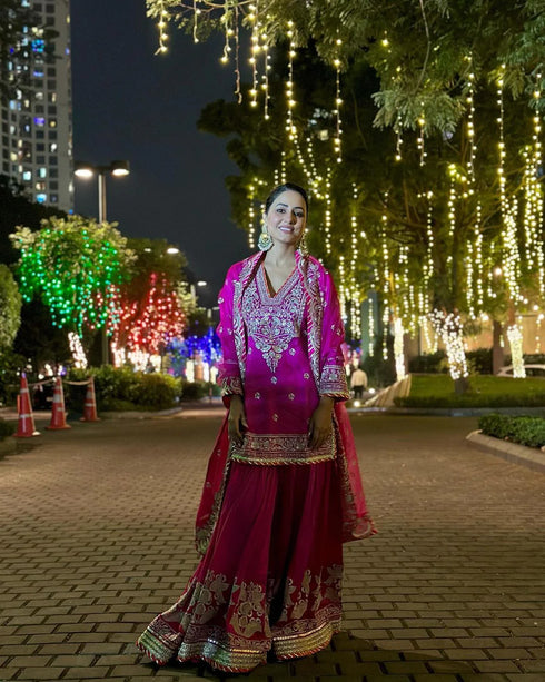 Hina Khan Sharara Set